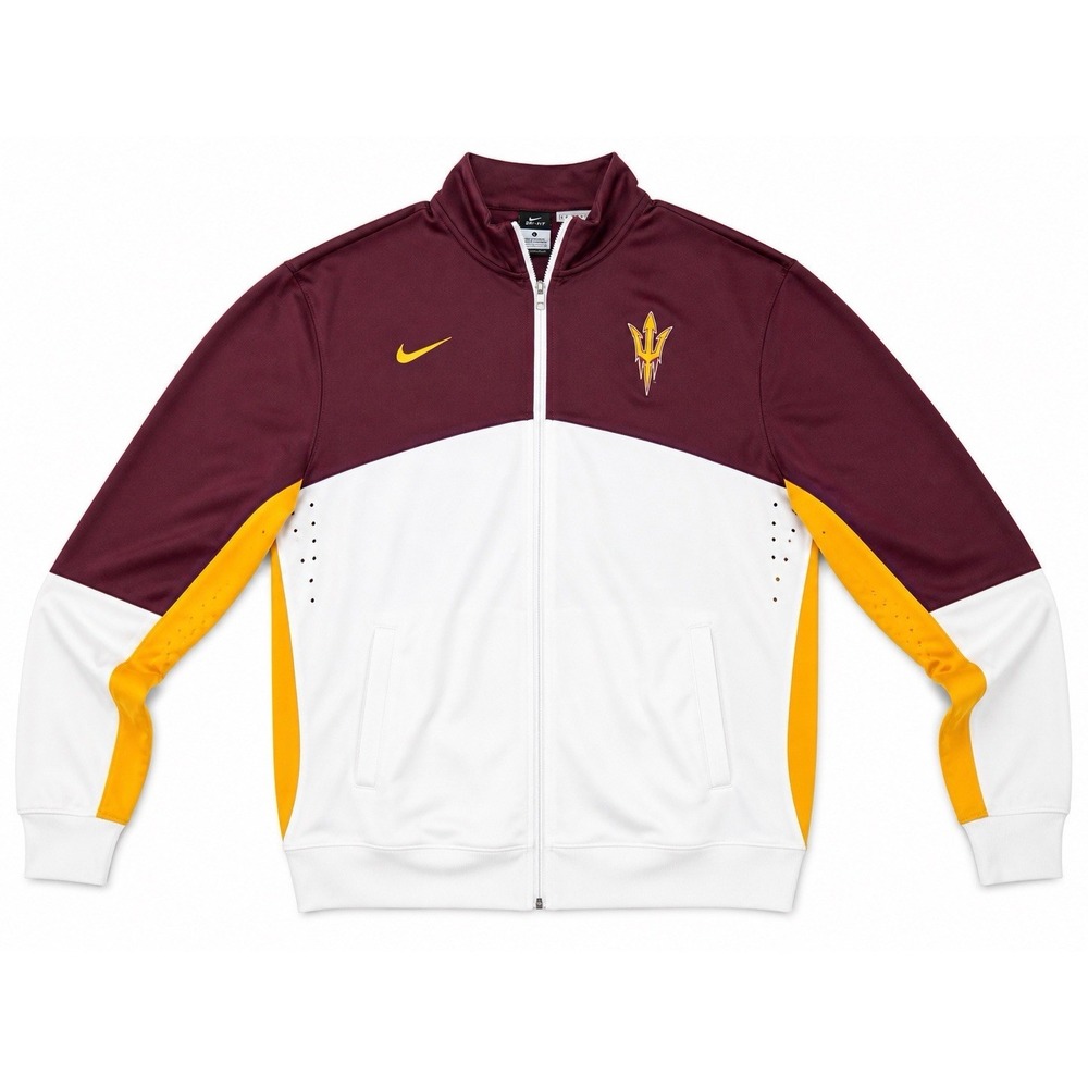 Nike‎ Arizona State Sun Devils Dri Fit Jacket Mens Large ASU Zip